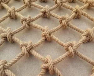 Safety Net Hemp Rope Net for Kid,Pets Climbing Net Cargo Rope Ladder Truck Trailer Heavy Duty Netting Balcony Stair Playground Protection Net Plant Support Jute Netting(4Mx10M(13.1FTx32.8FT))