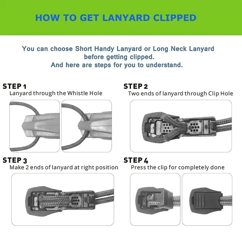 Safety Whistle with Lanyard - Essential Emergency Survival Tool for Boating, Hiking, Kayak, Swimming, and Sea Sports