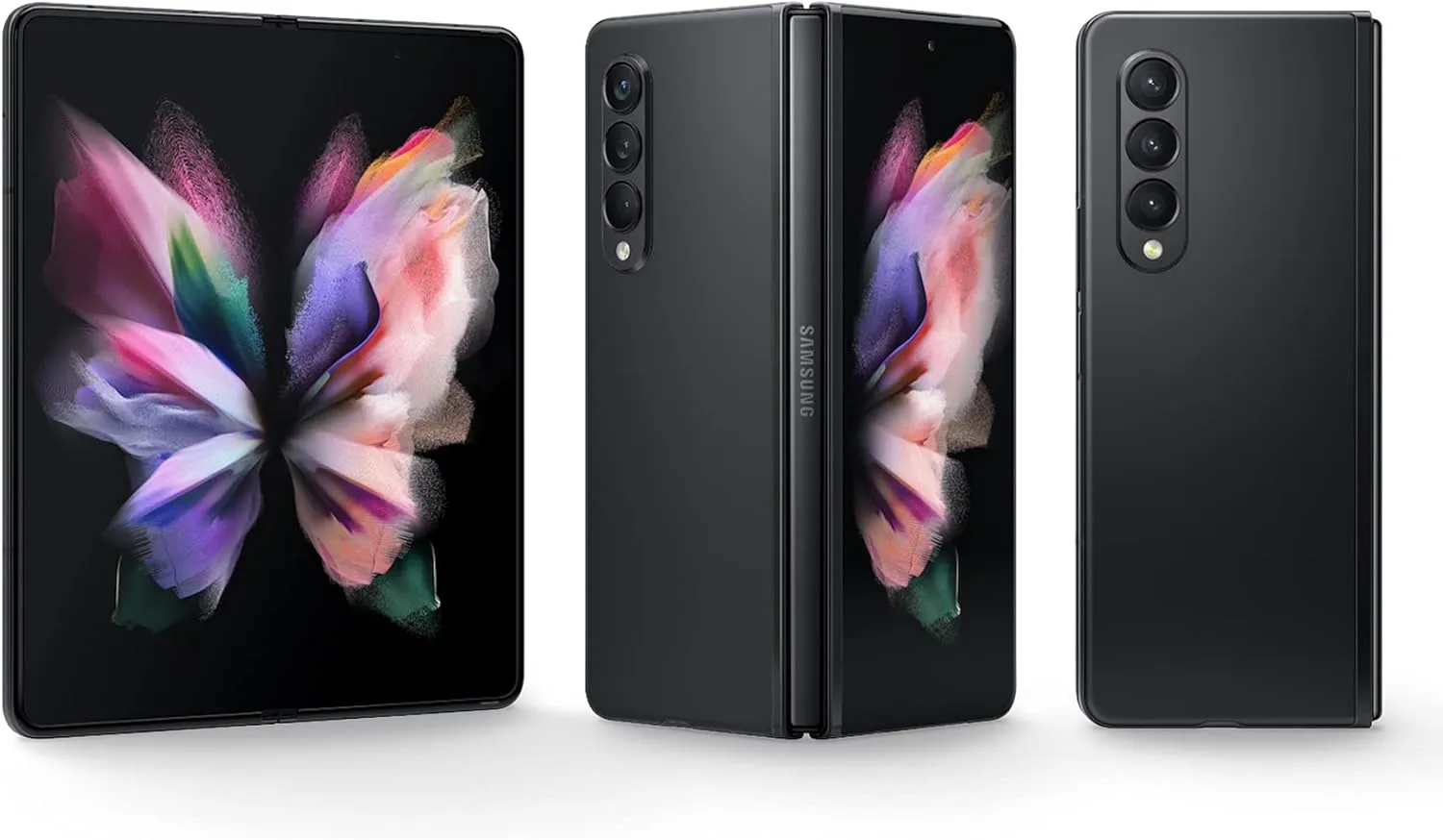 SAMSUNG Galaxy Z Fold 3 5G US Version, 256GB, Phantom Black - Unlocked (Renewed)