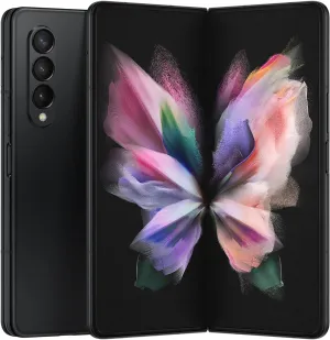 SAMSUNG Galaxy Z Fold 3 5G US Version, 256GB, Phantom Black - Unlocked (Renewed)