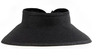 San Diego Hat Co. Women's One Size Ultrabraid Visor with Ribbon Binding, and Sweatband
