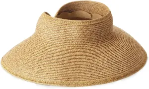 San Diego Hat Co. Women's One Size Ultrabraid Visor with Ribbon Binding, and Sweatband