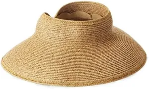 San Diego Hat Co. Women's One Size Ultrabraid Visor with Ribbon Binding, and Sweatband