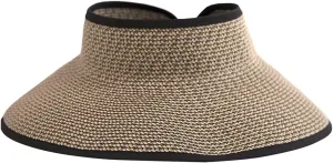 San Diego Hat Co. Women's One Size Ultrabraid Visor with Ribbon Binding, and Sweatband