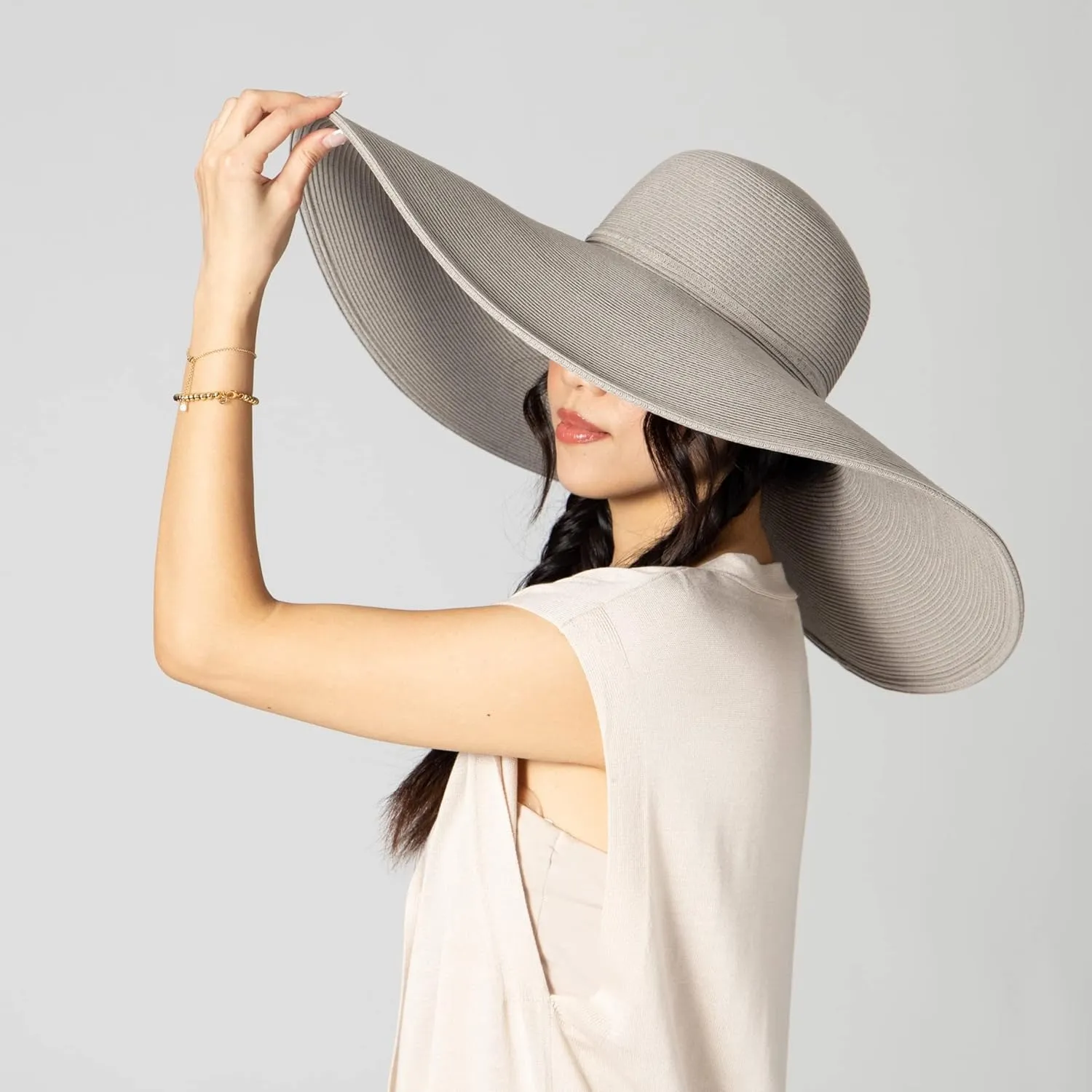San Diego Hat Company Women's Ultrabraid X-Large Brim Hat, Adjustable Sun Hat with UPF 50 