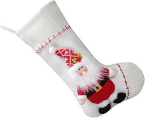 Santa/Snowman/Deer/Penguins Christmas Sock Large Capacity Stocking Hanging Gifts Bag For Home Festival Season Decoration