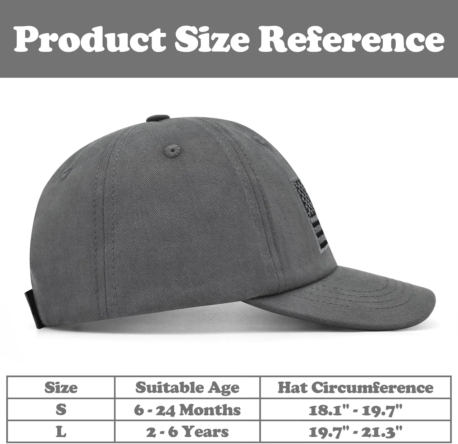 Sarfel Toddler Baseball Cap - USA Flag Design, American Style, Infant & Kids Sizes