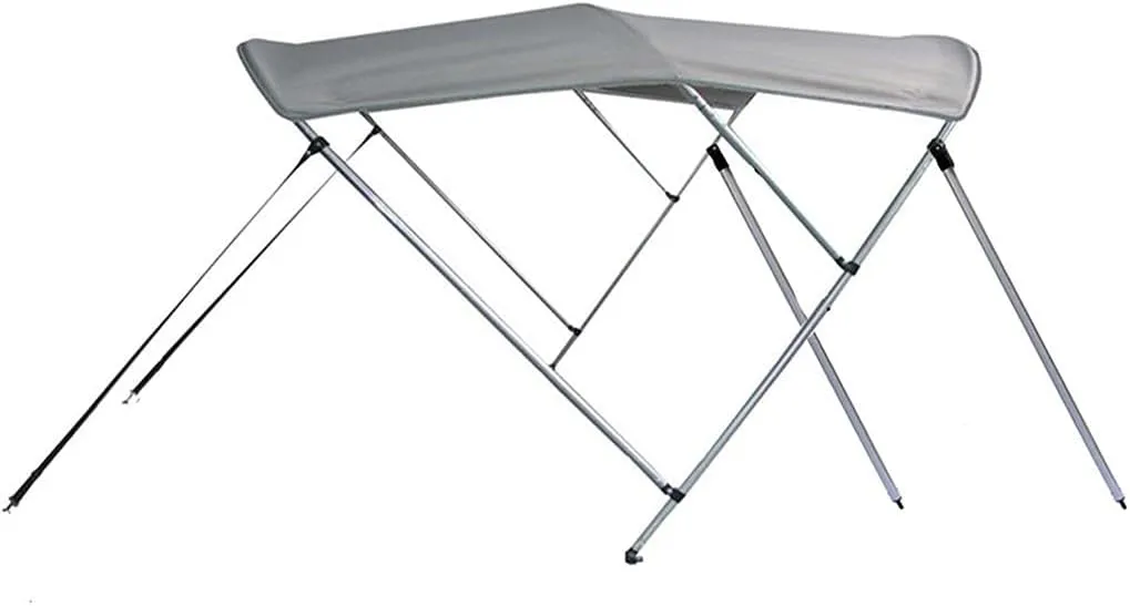 SBU Light Grey Aluminum 3-Bow Bimini Top Compatible for Baja Hammer I/O for Model Years 1997-2000