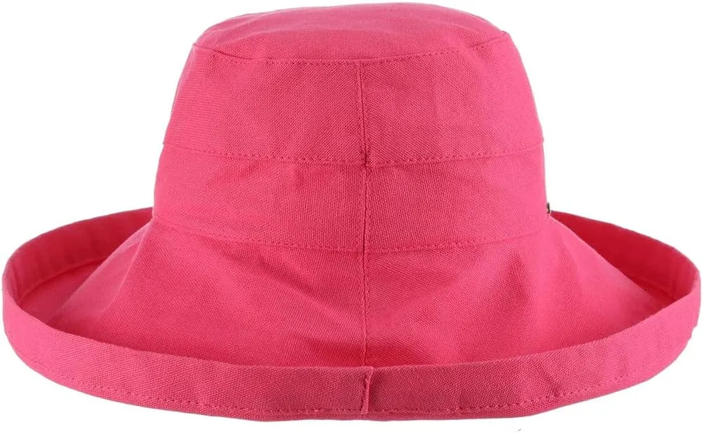 Scala Women's Cotton Hat with Inner Drawstring and Upf 50  Rating