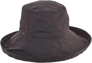 Scala Women's Cotton Hat with Inner Drawstring and Upf 50  Rating