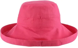 Scala Women's Cotton Hat with Inner Drawstring and Upf 50  Rating