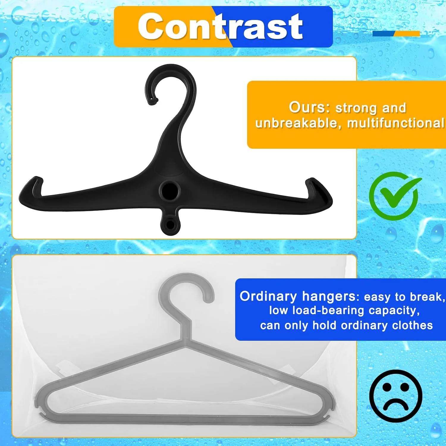 Scuba Hanger BC Regulator Scuba Diving Wetsuit Hanger with Din Threads Vest Tactical Gear for Dry Clothes BCD Side Hanging