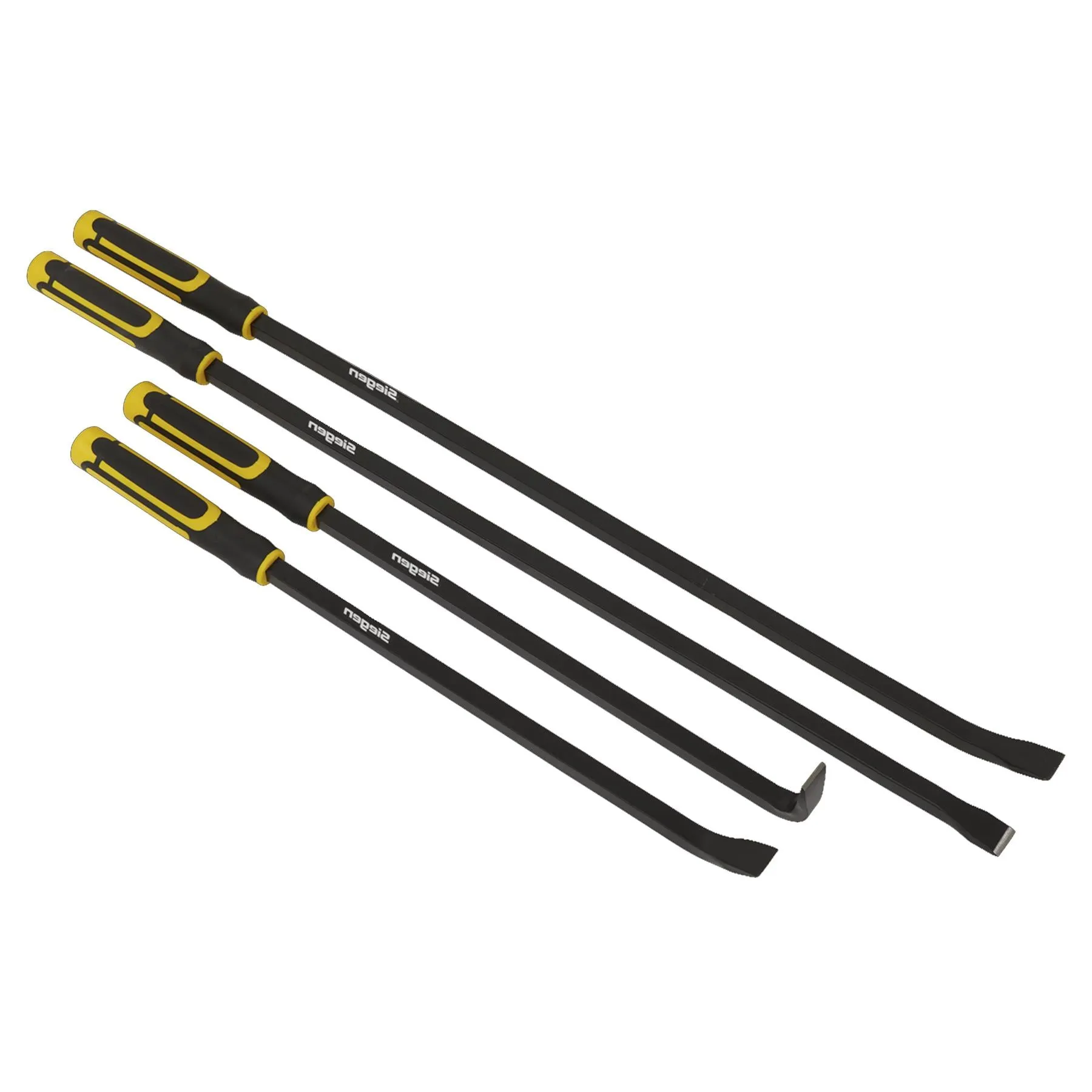 Sealey Pry Bar Set 4pc Heavy Duty with Hammer Cap