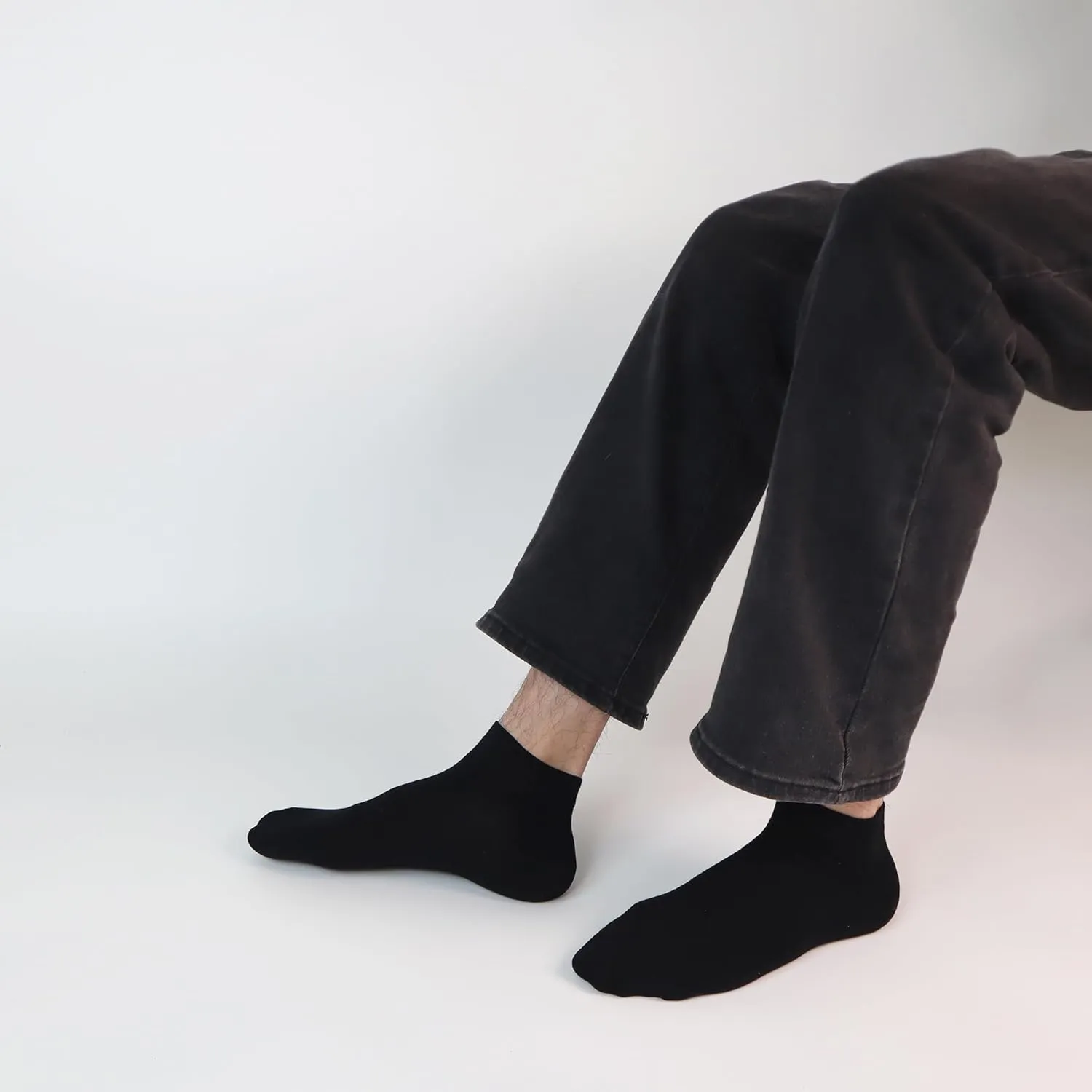 SERISIMPLE Thin Viscose Bamboo Low Cut Ankle Socks Men Breathable Sock Comfort Cool Softy Lightweight Sock 5 Paris