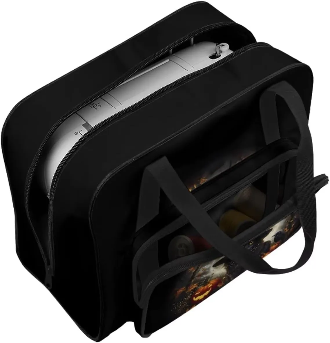Sewing Machine Carrying Case Black Cat Sewing Machine Bag Carry Bag Portable Sewing Machine Case Halloween Decorations for Home