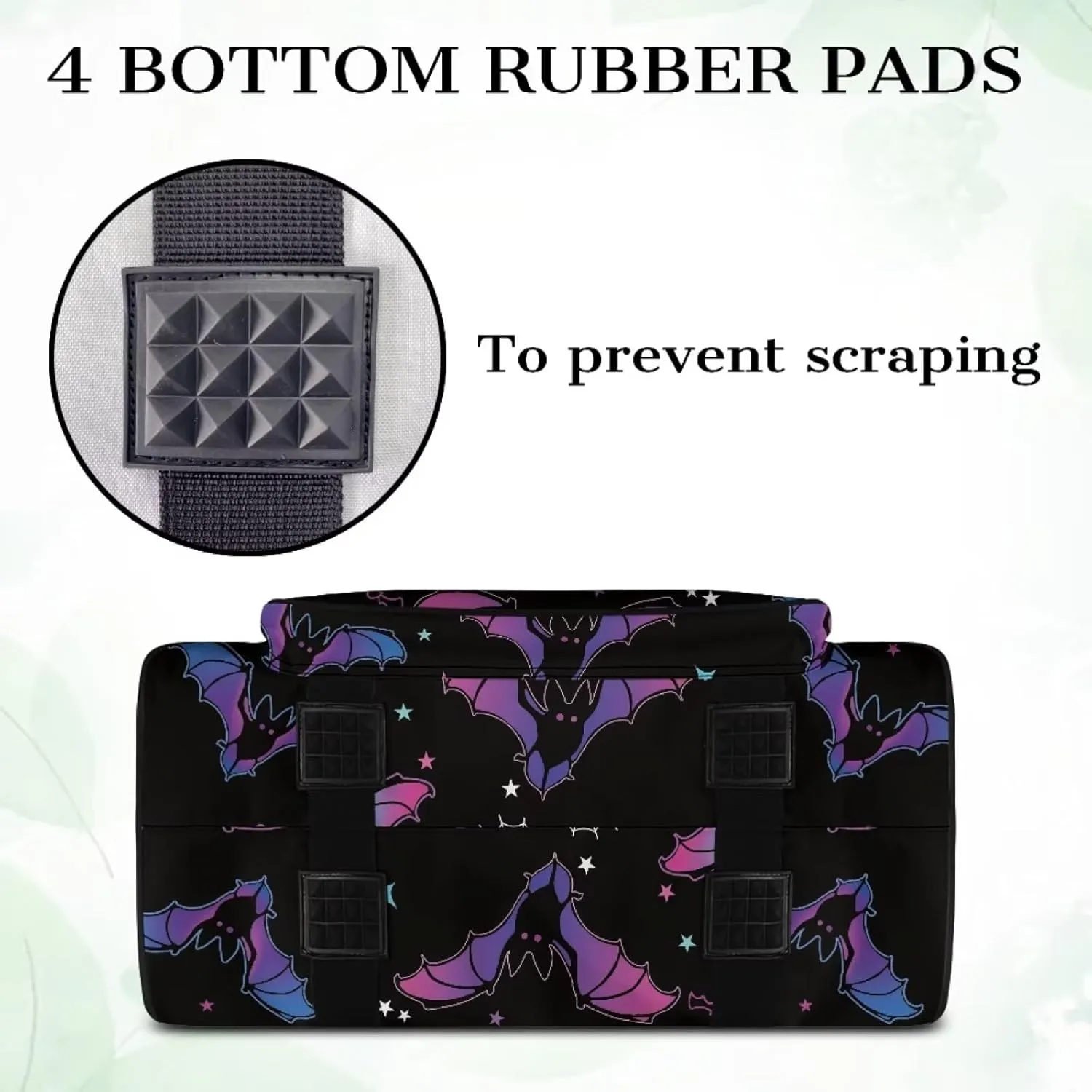 Sewing Machine Case Halloween Decor for Home Bat Sewing Machine Cover Dust Cover with Pocket and Handle Padded Storage Cover