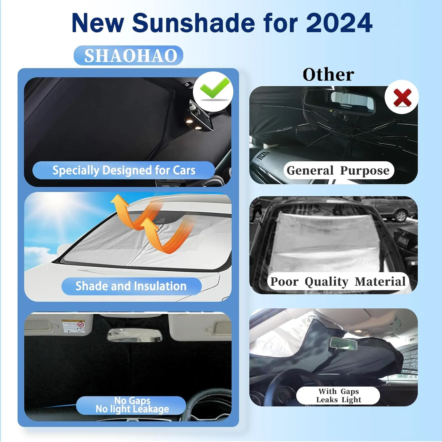 SHAOHAO for 2024 2025 Nissan Pathfinder Windshield Sun Shade, for 2022-2024 2025 Nissan Pathfinder Accessories Car Sun Shade Windshield Window Shade Pathfinder Foldable Front Window Sunshade Sun Visor