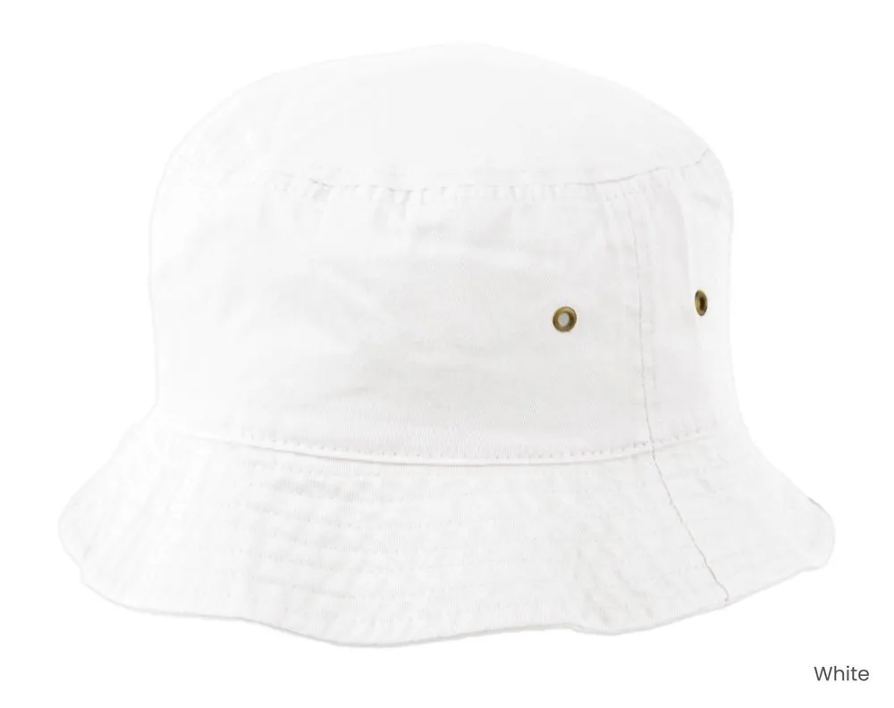 Short Brimmed Cotton Bucket Sun Hat