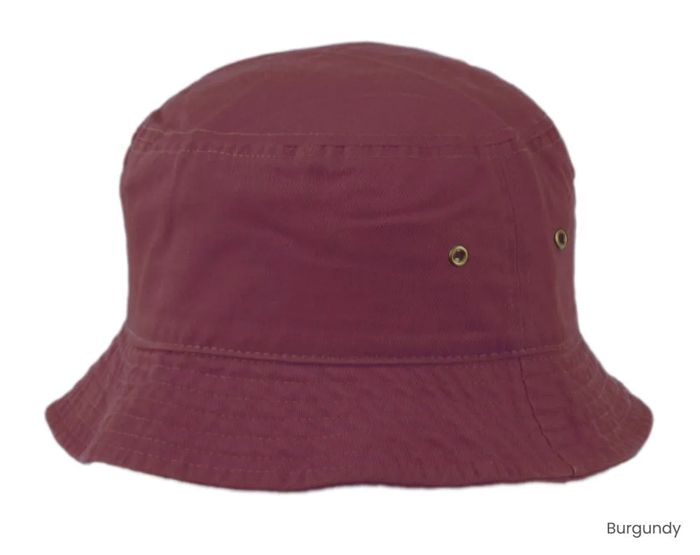 Short Brimmed Cotton Bucket Sun Hat