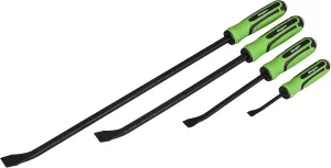 Siegen by Sealey 4pc Heavy-Duty Angled Pry Bar Set with Hammer Cap - S01138