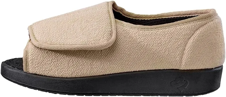 Silverts Diabetic Open-Toe Shoes for Women | Extra-Wide Non-Slip Comfortable Slippers for Elderly, Swelling, Sensitive Feet