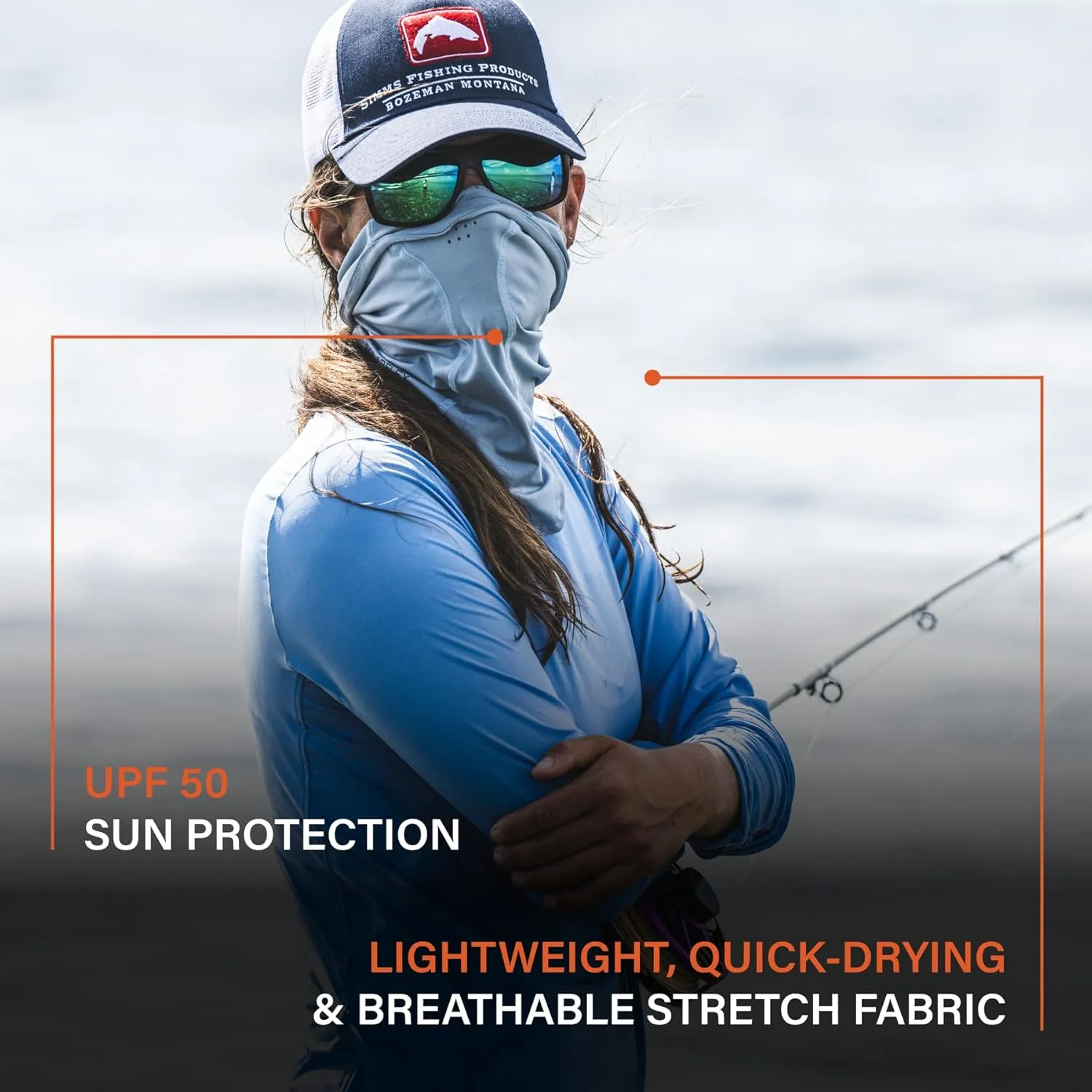 Simms Unisex-Adult SunGaiter UPF Fishing Gaiter