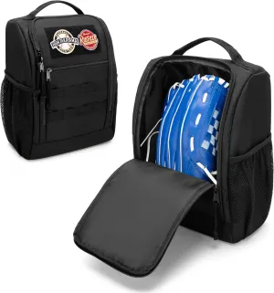 Single Baseball Glove Case, Baseball Glove Holder for Softball & Baseball Glove, Black Baseball Glove Bag with Multiple Storage Pockets