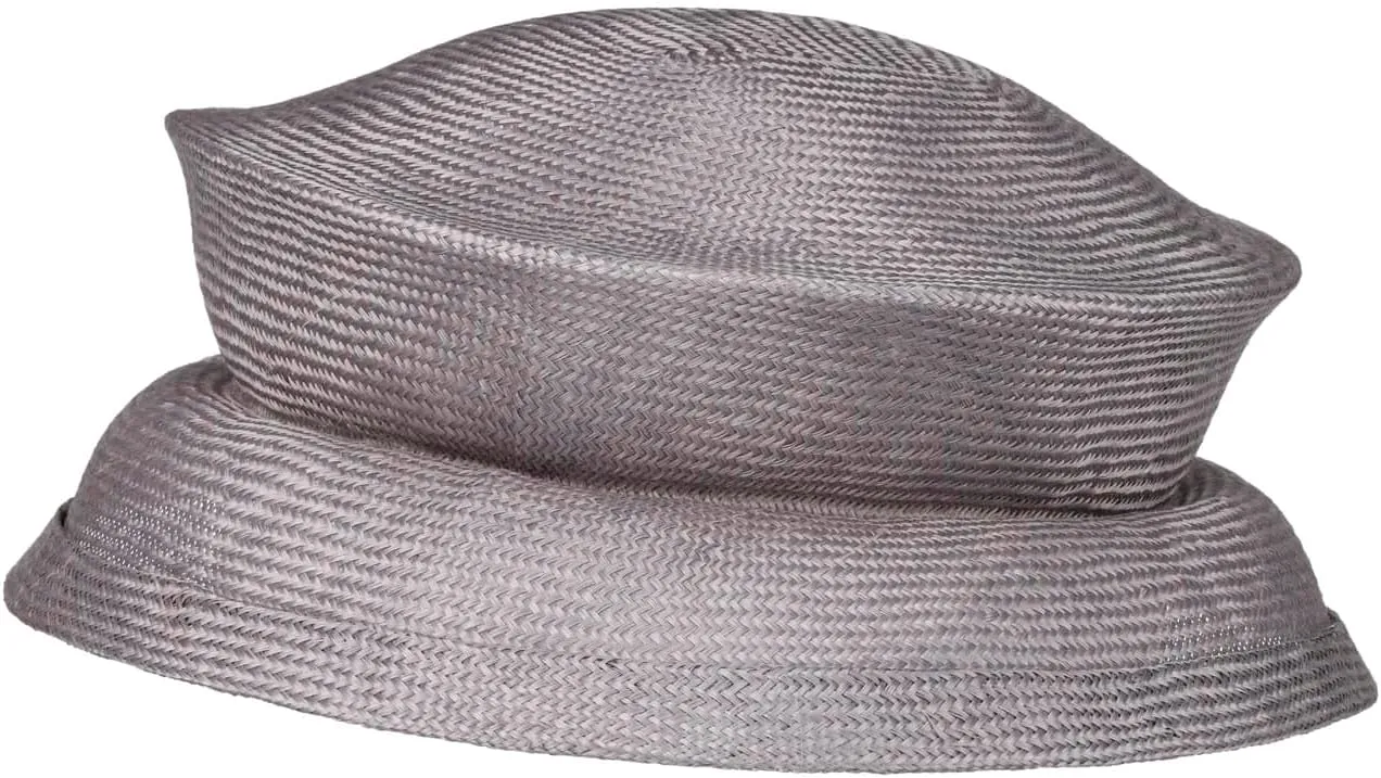 Sisal Collapsible Hat Women Light Grey One Size