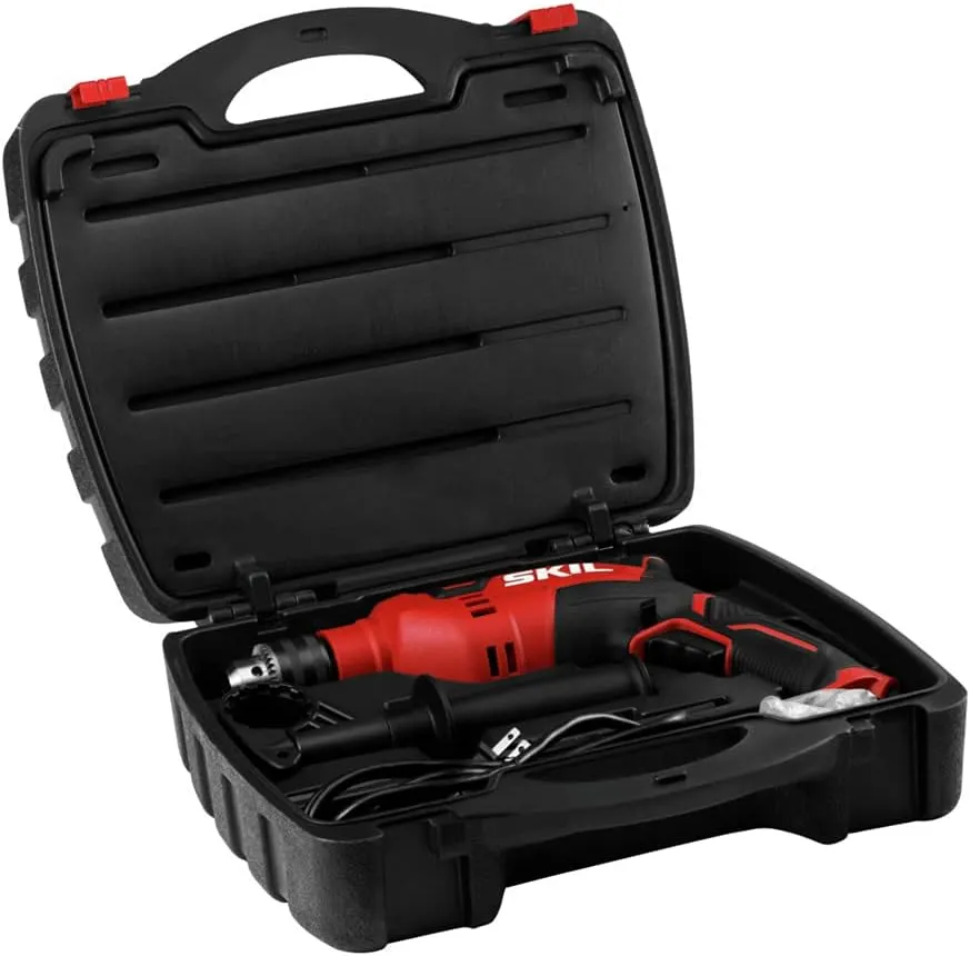 Skil 7.5 Amp 1/2-in Corded Hammer Drill with 100pcs Drill Bit Set With Variable Speed- HD182002
