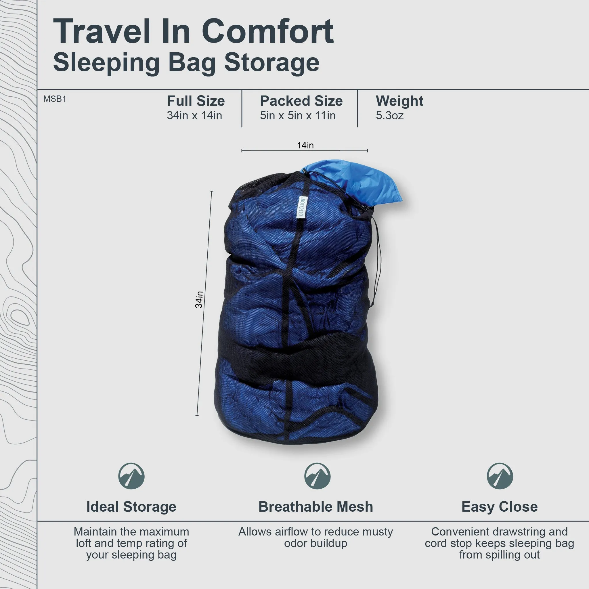Sleeping Bag Storage Sack Mesh