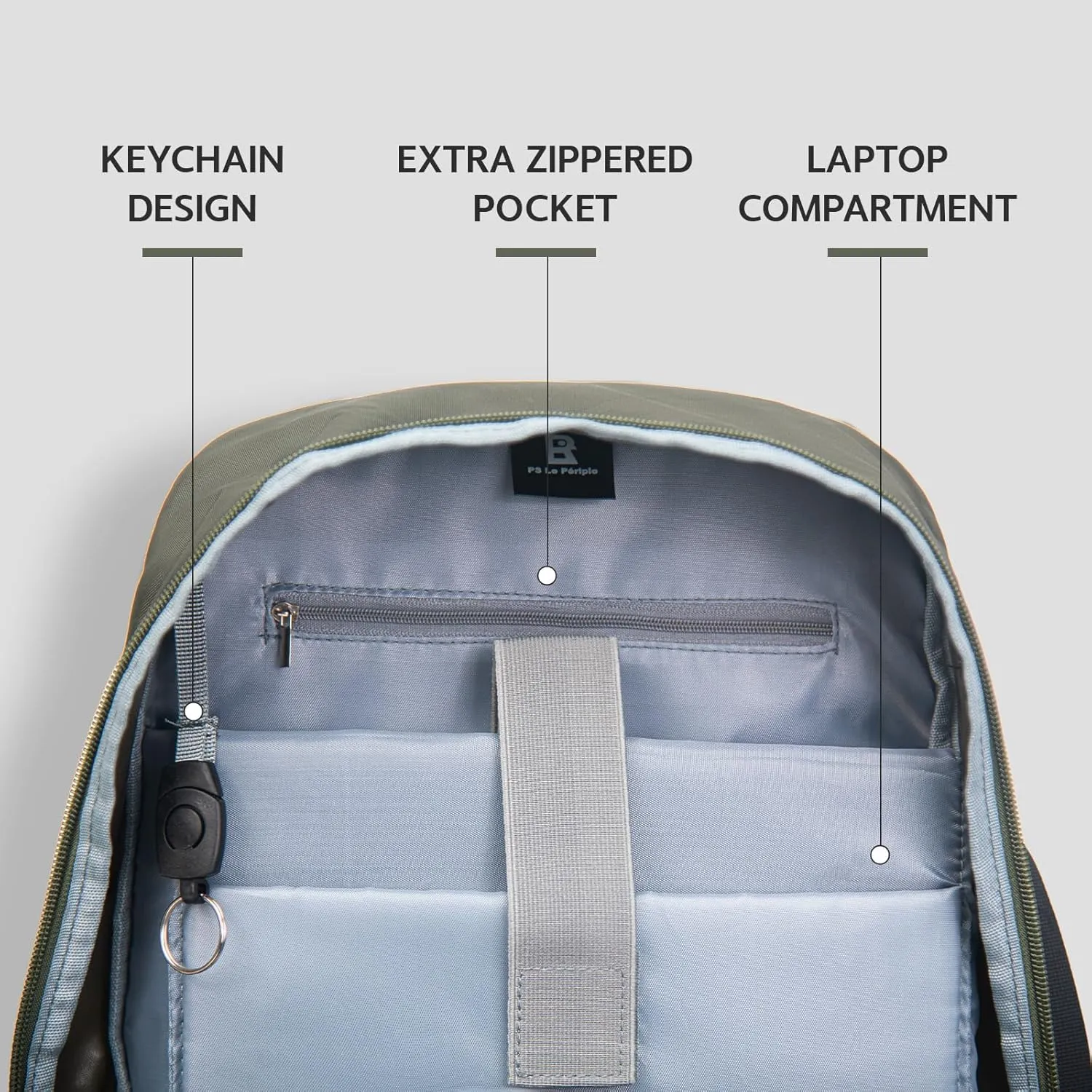 Small Hiking Backpack, 20L Lightweight Travel Backpack with Phone Pocket, Hiking Daypack for Women Men (Olive green)