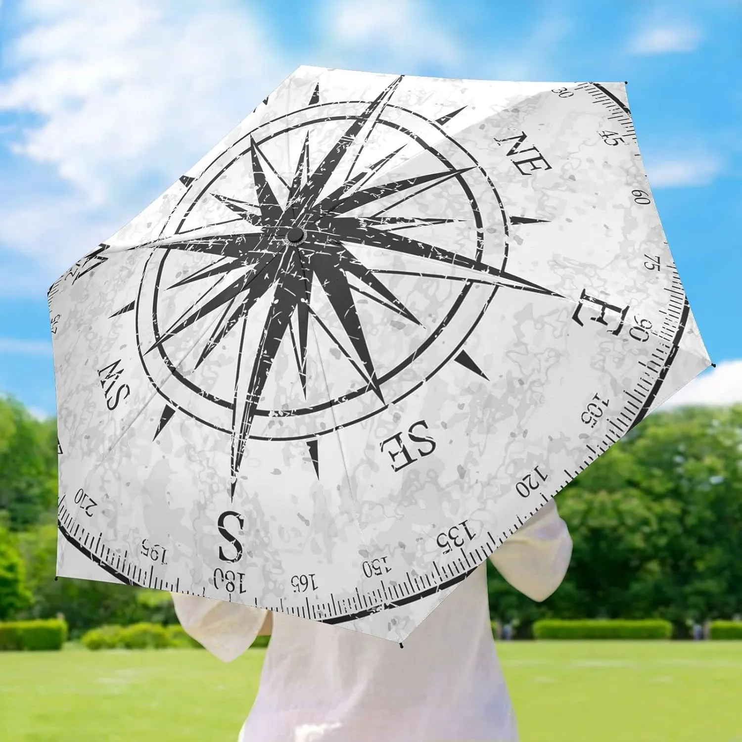 Small Mini Anti-UV Compact Travel Umbrella, 5 Folding Ultra-Light Umbrella, 6 Ribs Pocket Windproof Foldable Vinyl Parasol
