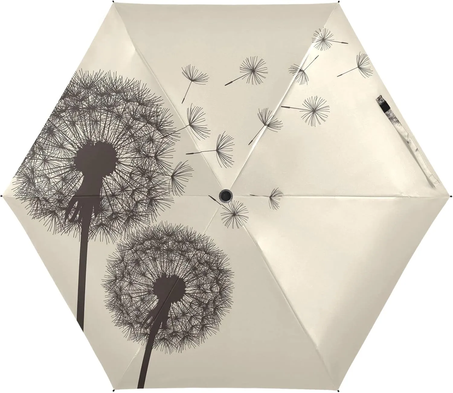 Small Mini Anti-UV Compact Travel Umbrella, 5 Folding Ultra-Light Umbrella, 6 Ribs Pocket Windproof Foldable Vinyl Parasol