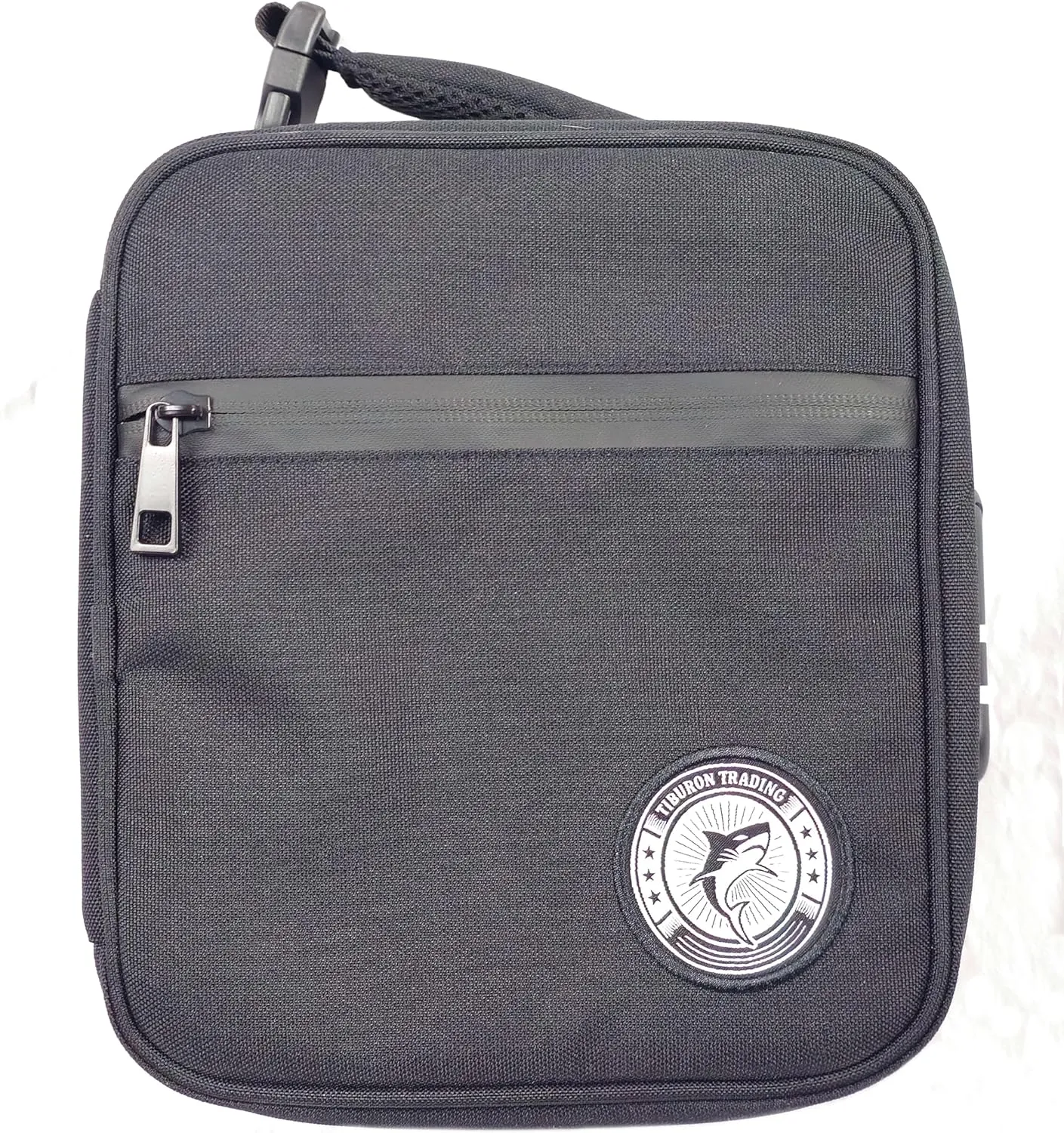 Smell Proof Bag with Combination Lock & Grinder Combo- Stylish Odor-Proof Storage Stash Box w/Precision Grinding- Smell Proof Box with 3 Removable Dividers- Herb Essentials on the Go