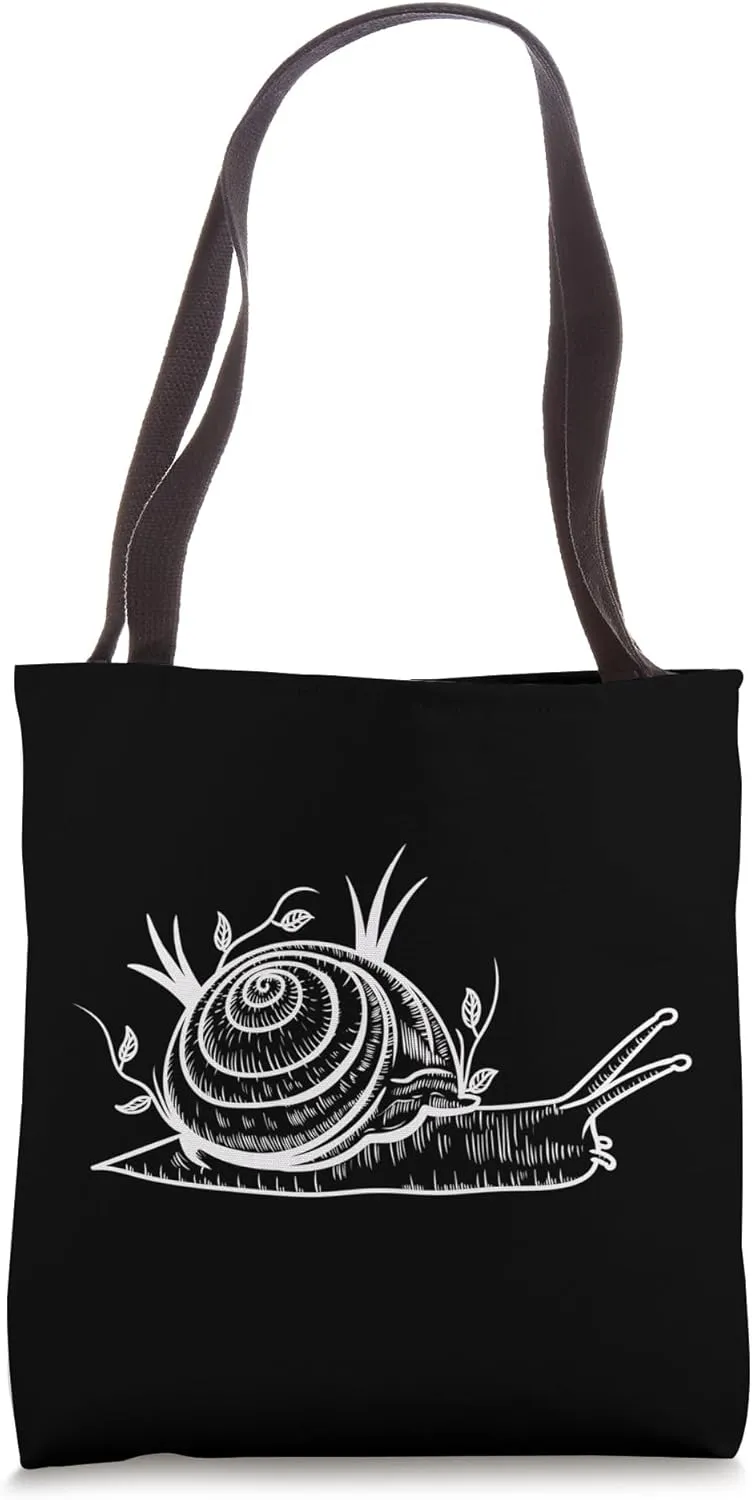 Snail in Nature Tote Bag