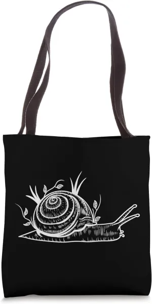 Snail in Nature Tote Bag