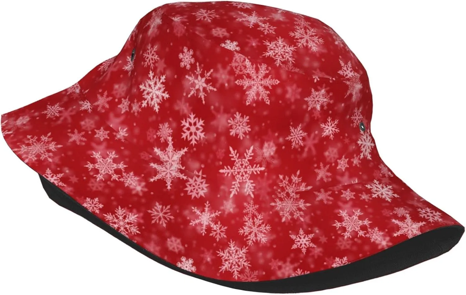 Snowflakes Bucket Hats for Women Summer Sun Beach Travel Outdoor Fishing Cap Men Bucket Hat