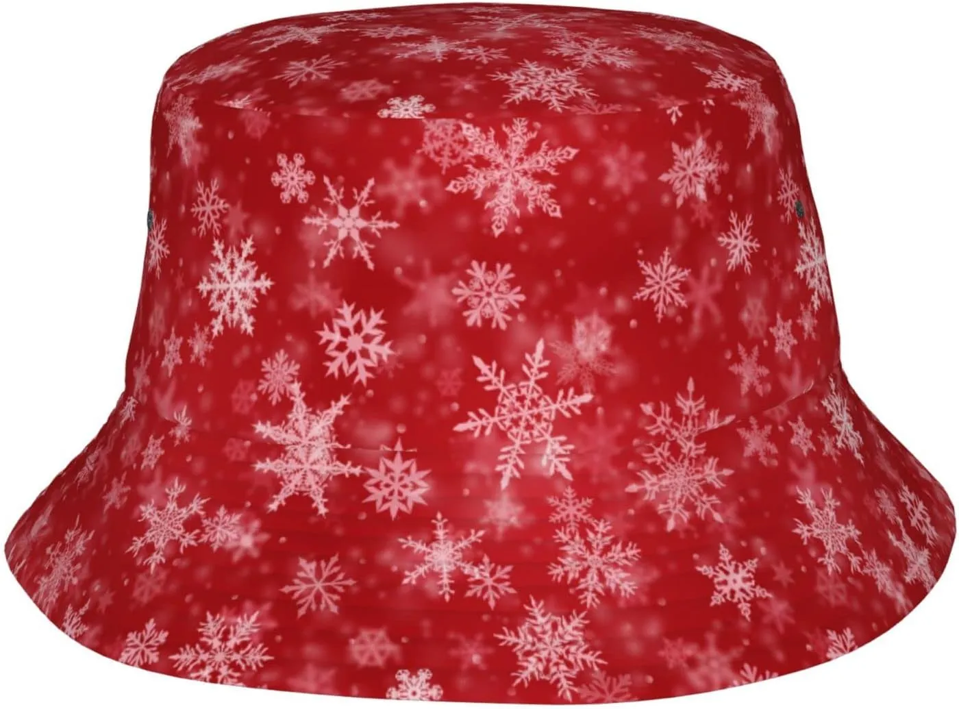 Snowflakes Bucket Hats for Women Summer Sun Beach Travel Outdoor Fishing Cap Men Bucket Hat