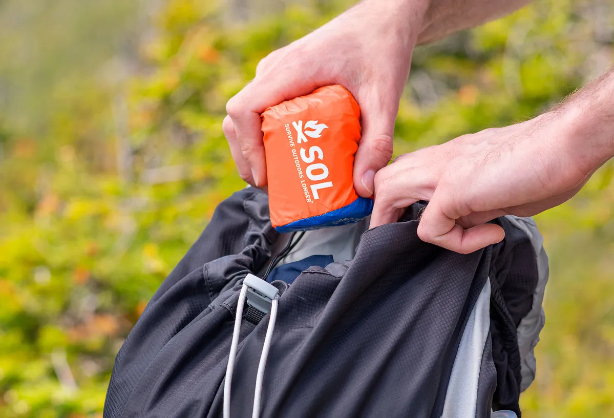 SOL Emergency Bivvy Survival Orange with Rescue Whistle