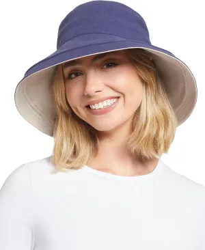 Solbari Women's Holiday Sun Hat UPF 50 , Packable Breathable with Wide Brim, Adjustable Fit, UV Protection for Travel & Beach