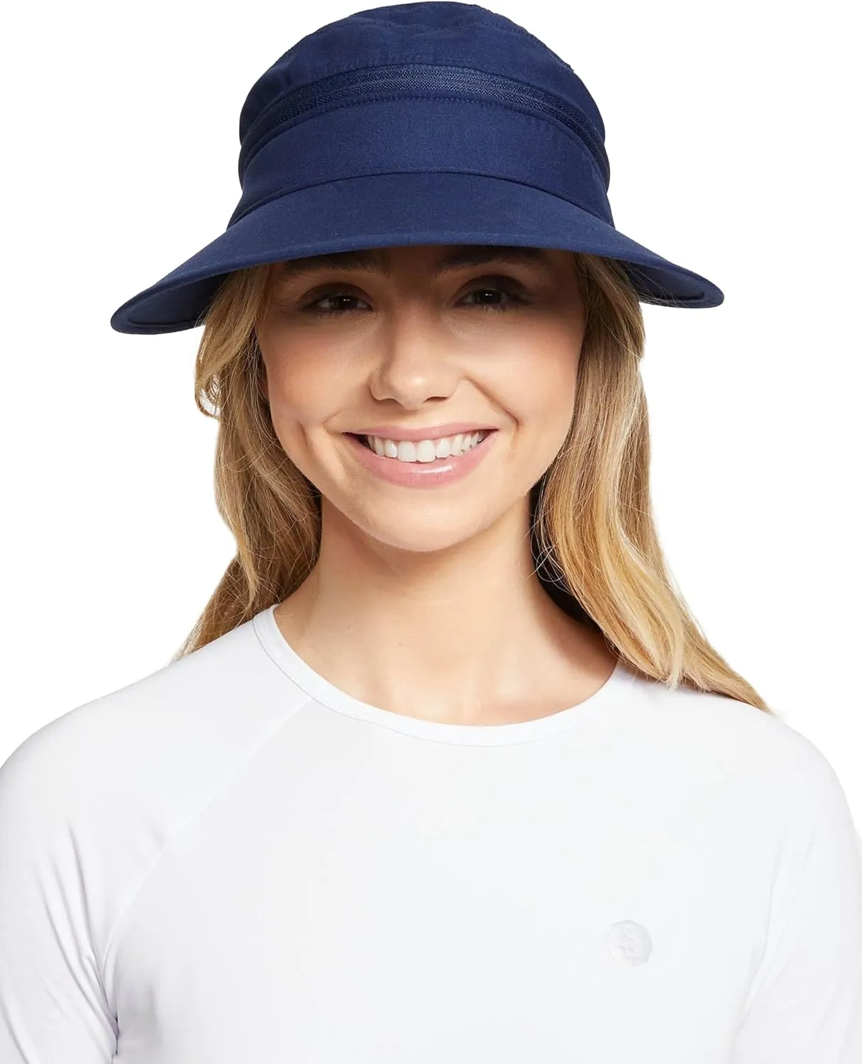 Solbari Women’s Wanderlust Visor UPF 50 , Packable 2-in-1 Hat & Visor, Adjustable Fit with Sweatband for Sports & Outdoors