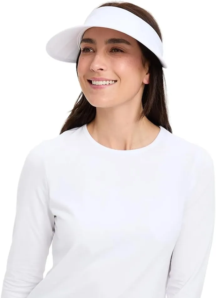 Solbari Women’s Wanderlust Visor UPF 50 , Packable 2-in-1 Hat & Visor, Adjustable Fit with Sweatband for Sports & Outdoors