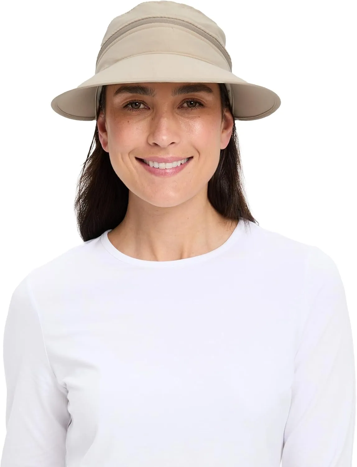 Solbari Women’s Wanderlust Visor UPF 50 , Packable 2-in-1 Hat & Visor, Adjustable Fit with Sweatband for Sports & Outdoors