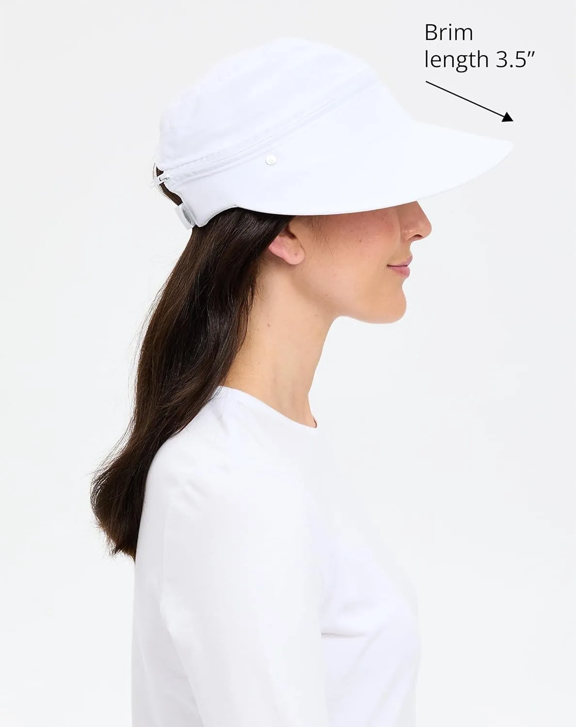 Solbari Women’s Wanderlust Visor UPF 50 , Packable 2-in-1 Hat & Visor, Adjustable Fit with Sweatband for Sports & Outdoors