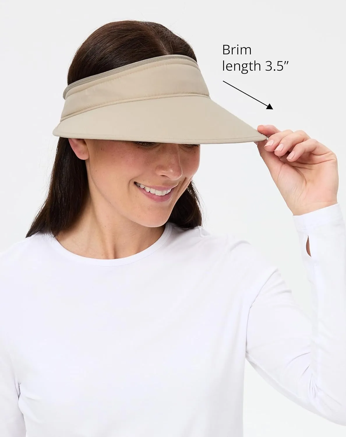Solbari Women’s Wanderlust Visor UPF 50 , Packable 2-in-1 Hat & Visor, Adjustable Fit with Sweatband for Sports & Outdoors