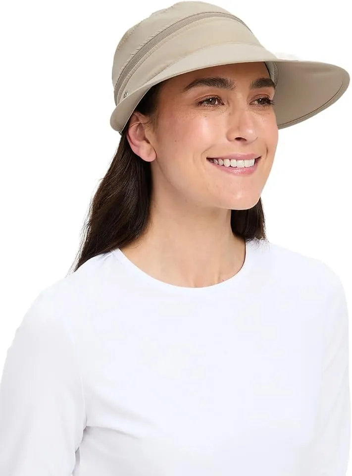 Solbari Women’s Wanderlust Visor UPF 50 , Packable 2-in-1 Hat & Visor, Adjustable Fit with Sweatband for Sports & Outdoors