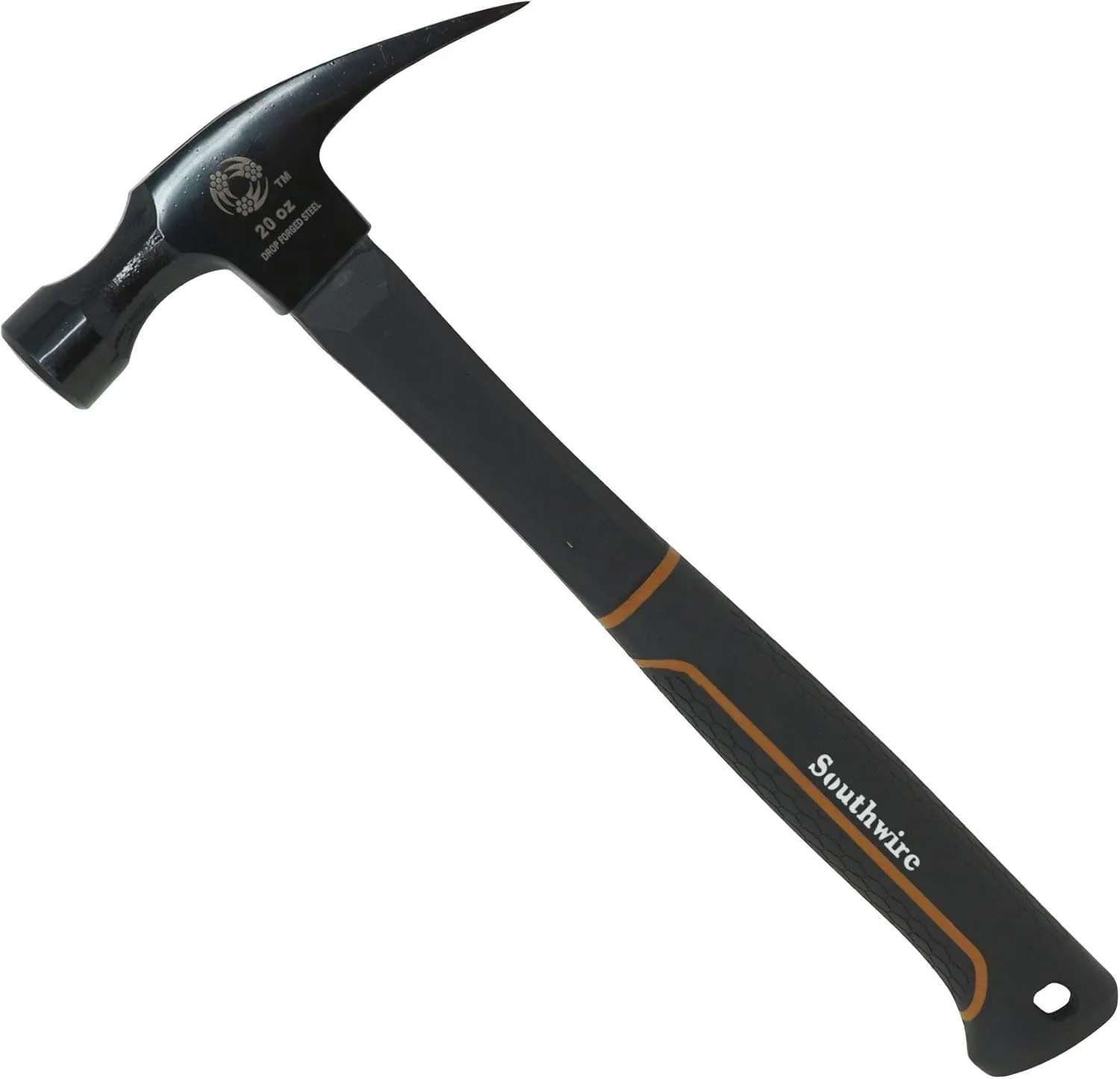 Southwire Bmeh-20 20 OZ. Heavy Duty Electrician's Hammer; 20 oz. Head with Smooth Face; Heavy Duty Drop Forged Steel Tether Hole For Safety; Lightweight Fiberglass Handle; 1.75 Lbs 65116840