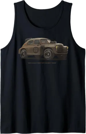 Soviet Racecar Pobeda Gaz 20 Trophy SOVI8 Soviet Auto Racing Tank Top
