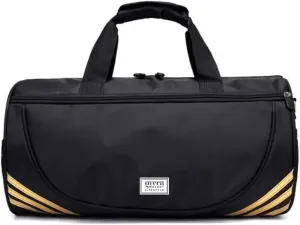 Sports Duffle Bag, Travel Duffel Bag, Foldable Weekender Bag with Shoes Compartment for Men Women Water-Proof & Tear Resistant, Black, Duffle Bag With Shoe Compartment