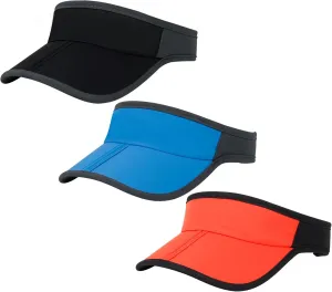 Sports Sun Visor Hats Men Women Foldable Brim Lightweight Packable Adjustable Visor Caps Running Golf Tennis